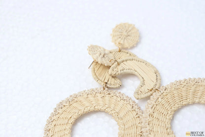 Luna Iraca Earrings - Best of Colombia