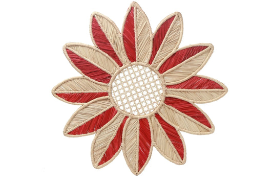 Sunflower Iraca/Straw placemat 7+ colors - Best of Colombia