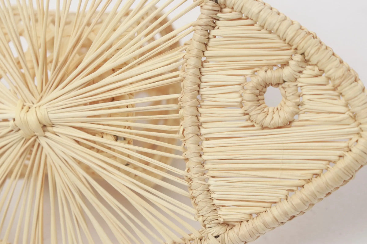 Big Fish Straw Napkin ring - natural - Best of Colombia