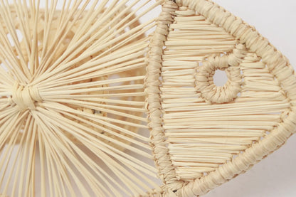 Big Fish Straw Napkin ring - natural - Best of Colombia