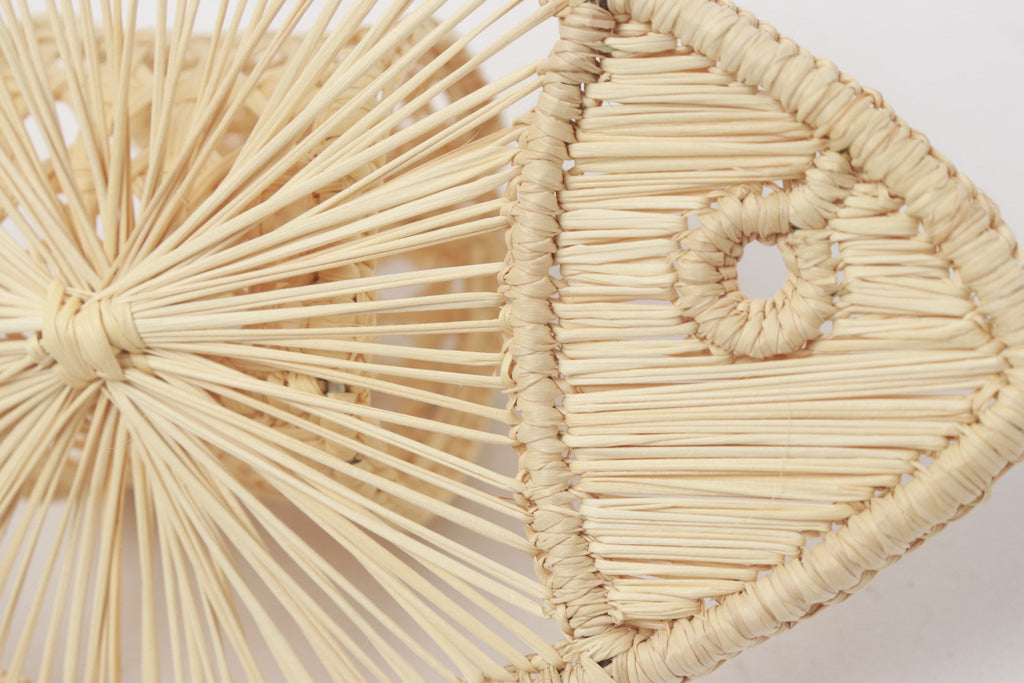 Big Fish Straw Napkin ring - natural - Best of Colombia