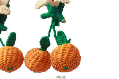 Orange Blossom iraca Earrings - Best of Colombia