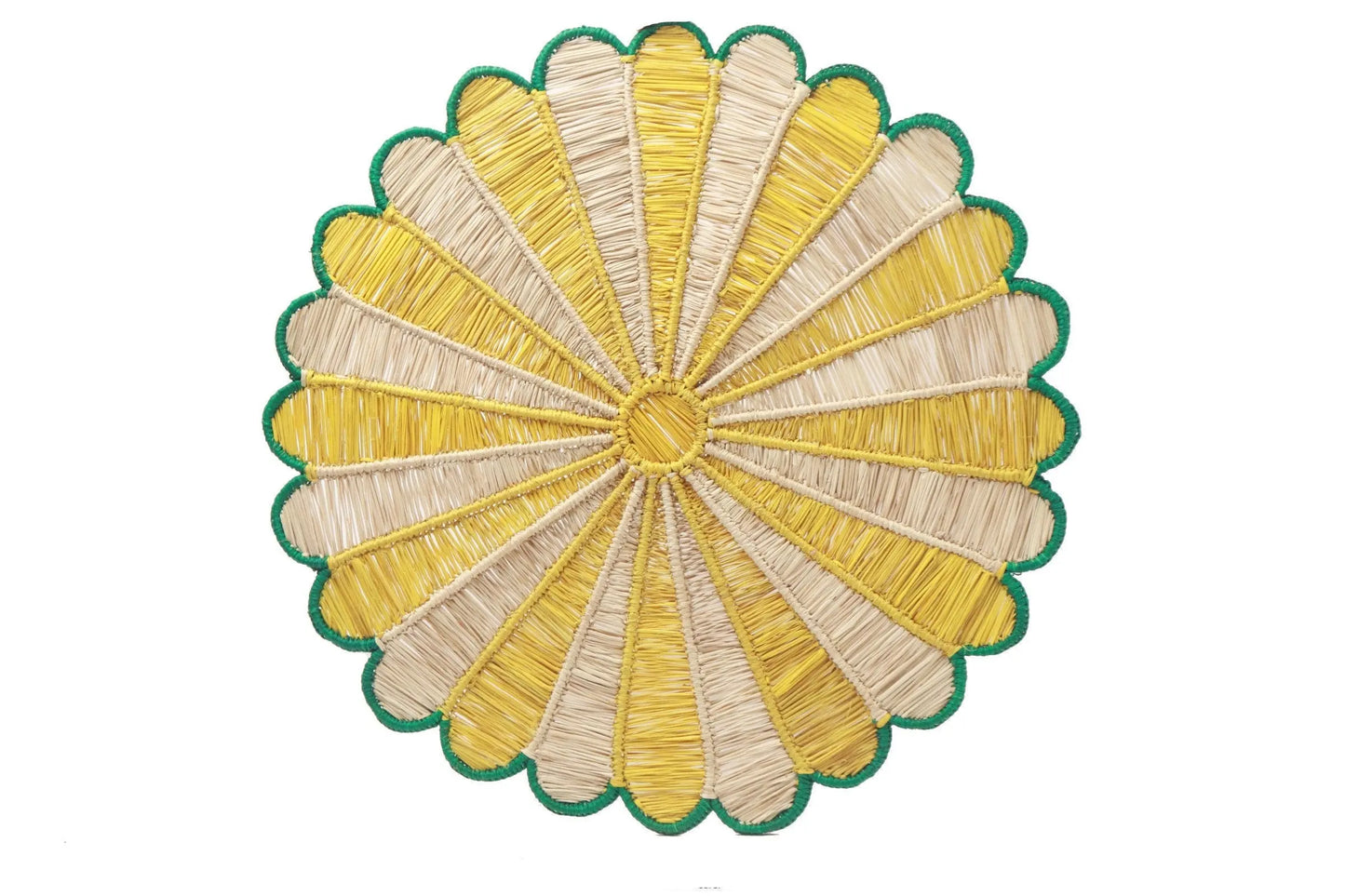 Yellow Sunflower iraca Placemat - 15 inches - Best of Colombia