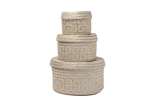Mawisa palm Baskets - [Set of 3 ] - Best of Colombia