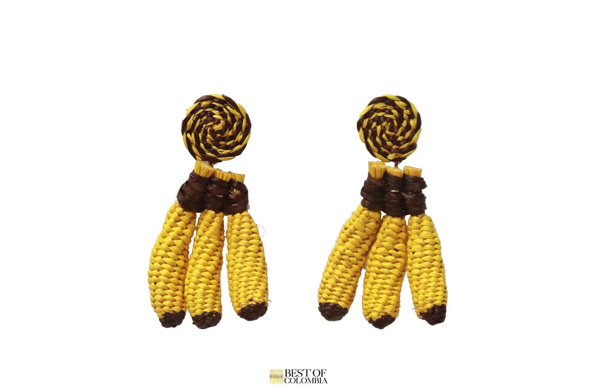 iraca Banana Earrings - Best of Colombia