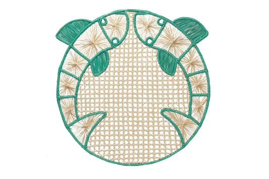 Aqua Iraca/Straw Placemat - Best of Colombia