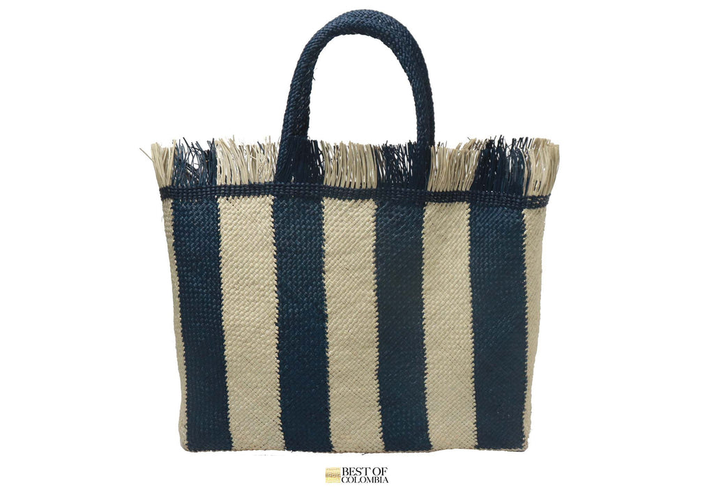 Navy iraca Tote - Best of Colombia