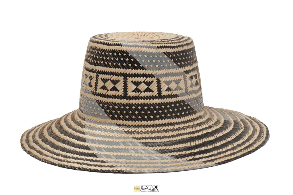 Black & Gray Wayuu Hat - Best of Colombia