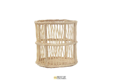Handwoven iraca Candle/Flower Vases - Best of Colombia