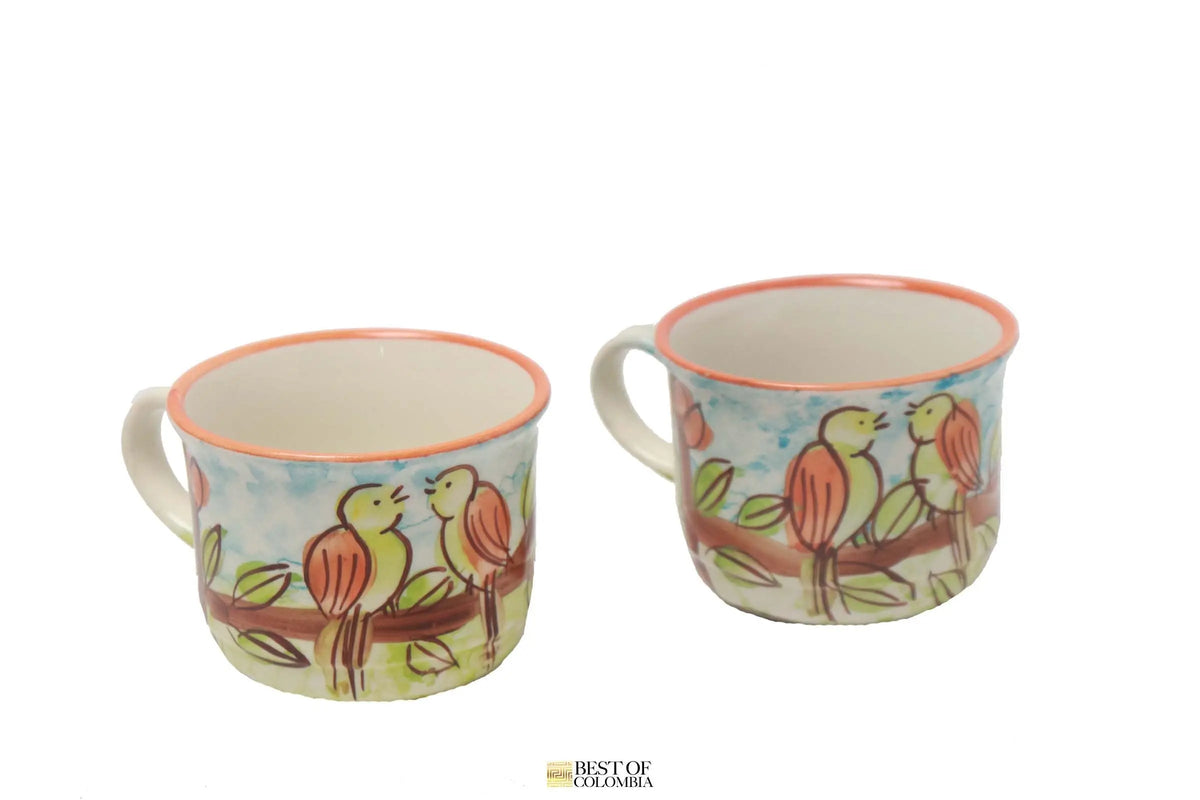 Hand Painted Ceramic Set - Pajaritos - Best of Colombia