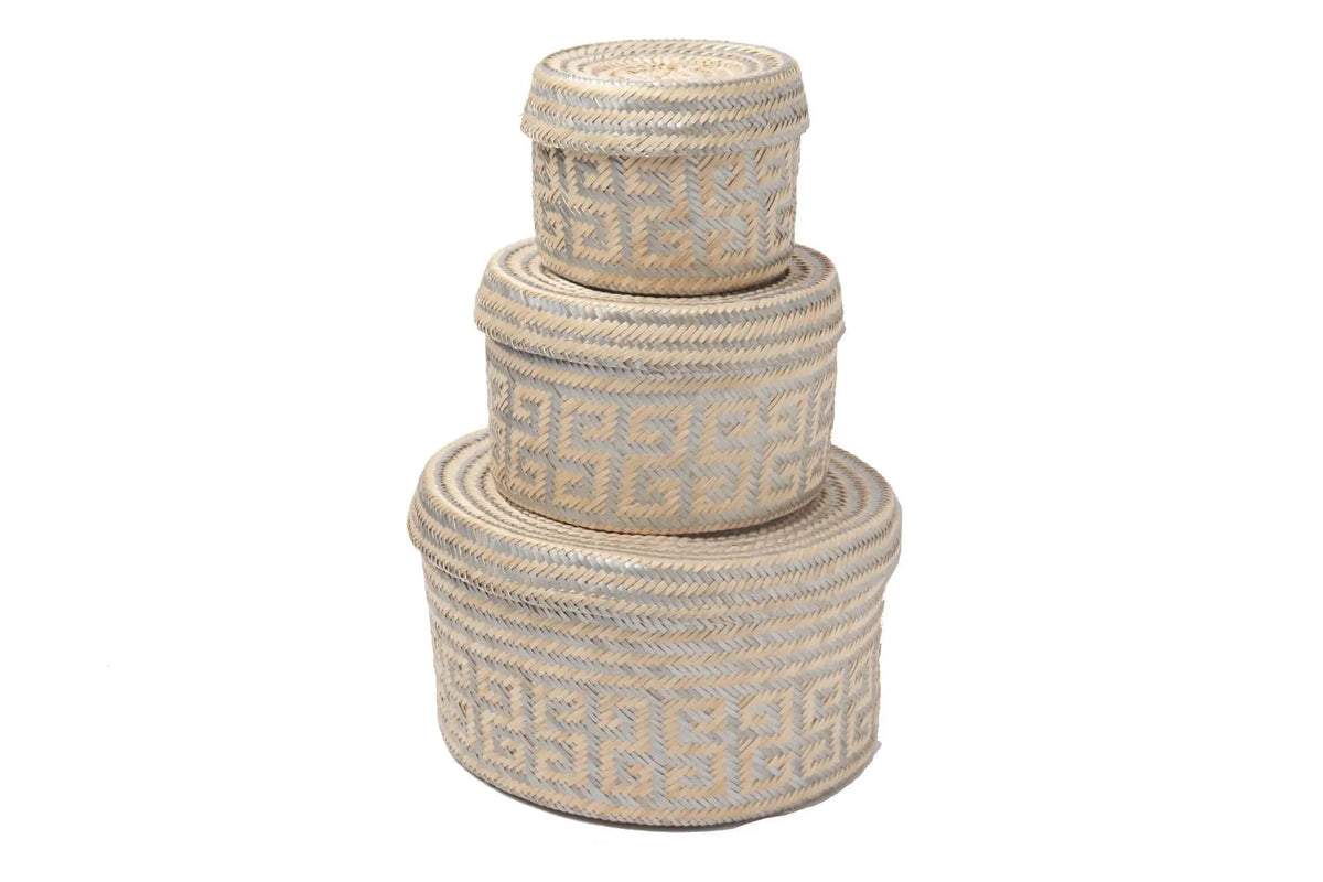 Mawisa palm Baskets - [Set of 3 ] - Best of Colombia