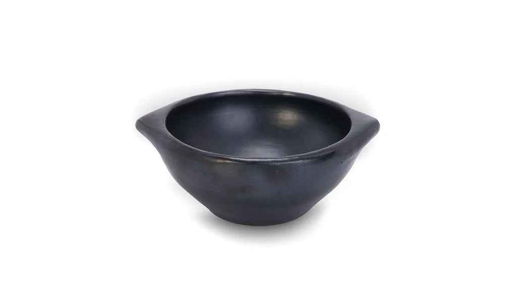 Black Clay Bowl Plate - handmade Pottery - Best of Colombia
