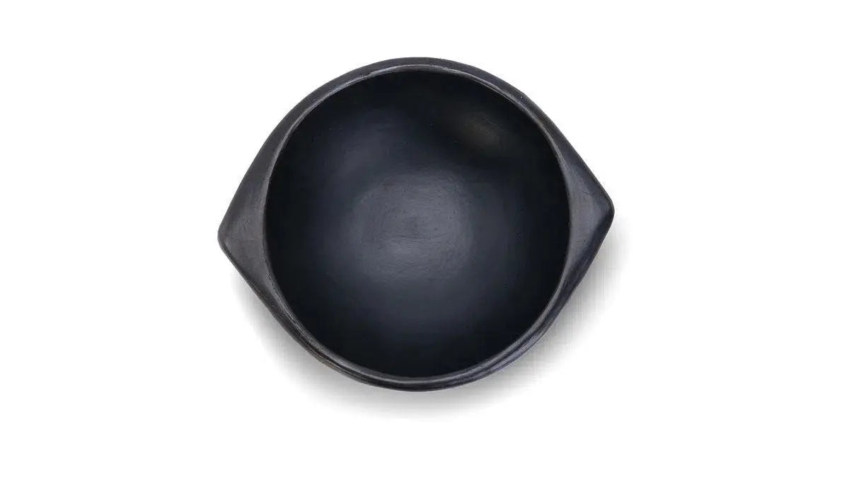 Black Clay Bowl Plate - handmade Pottery - Best of Colombia