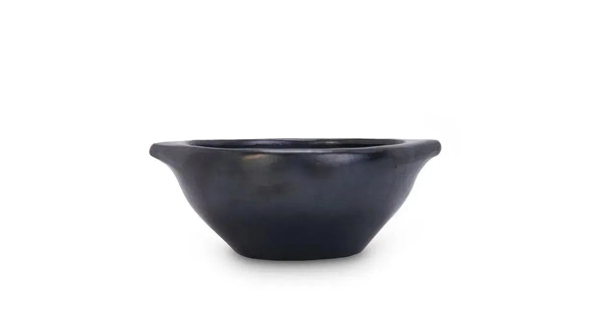 Black Clay Bowl Plate - handmade Pottery - Best of Colombia