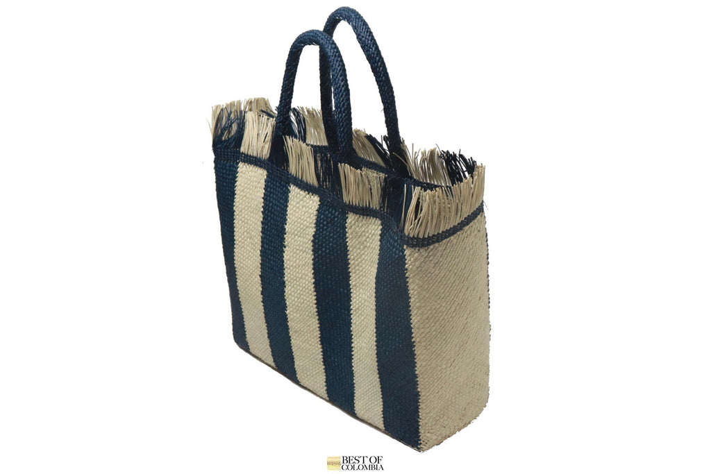 Navy iraca Tote - Best of Colombia