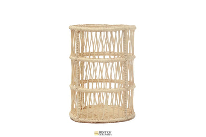 Handwoven iraca Candle/Flower Vases - Best of Colombia