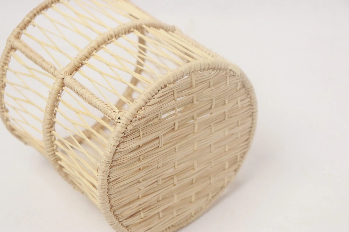 Handwoven iraca Candle/Flower Vases - Best of Colombia