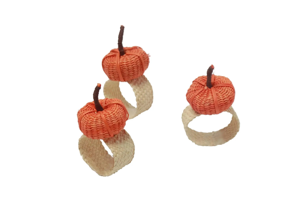 Pumpkin Iraca Napkin Rings - Best of Colombia