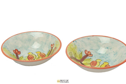 Hand Painted Ceramic Set - Pajaritos - Best of Colombia