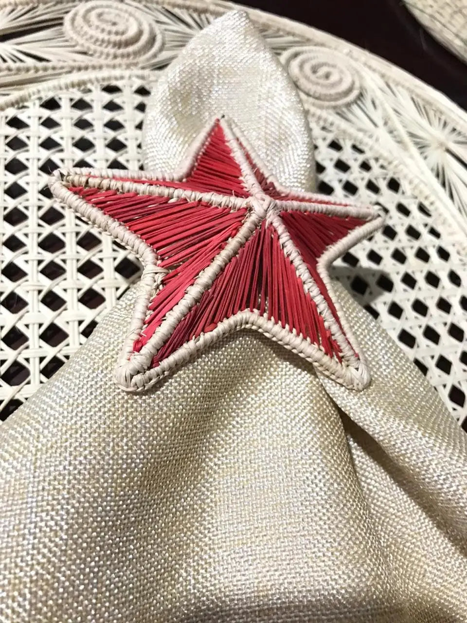 Red Star Iraca Napkin Ring - Best of Colombia