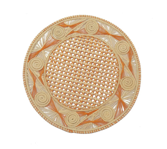 Mustard Caracoli Iraca Placemat - Best of Colombia