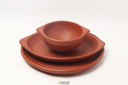 Red Clay Hand pottery Serving Set - Best of Colombia
