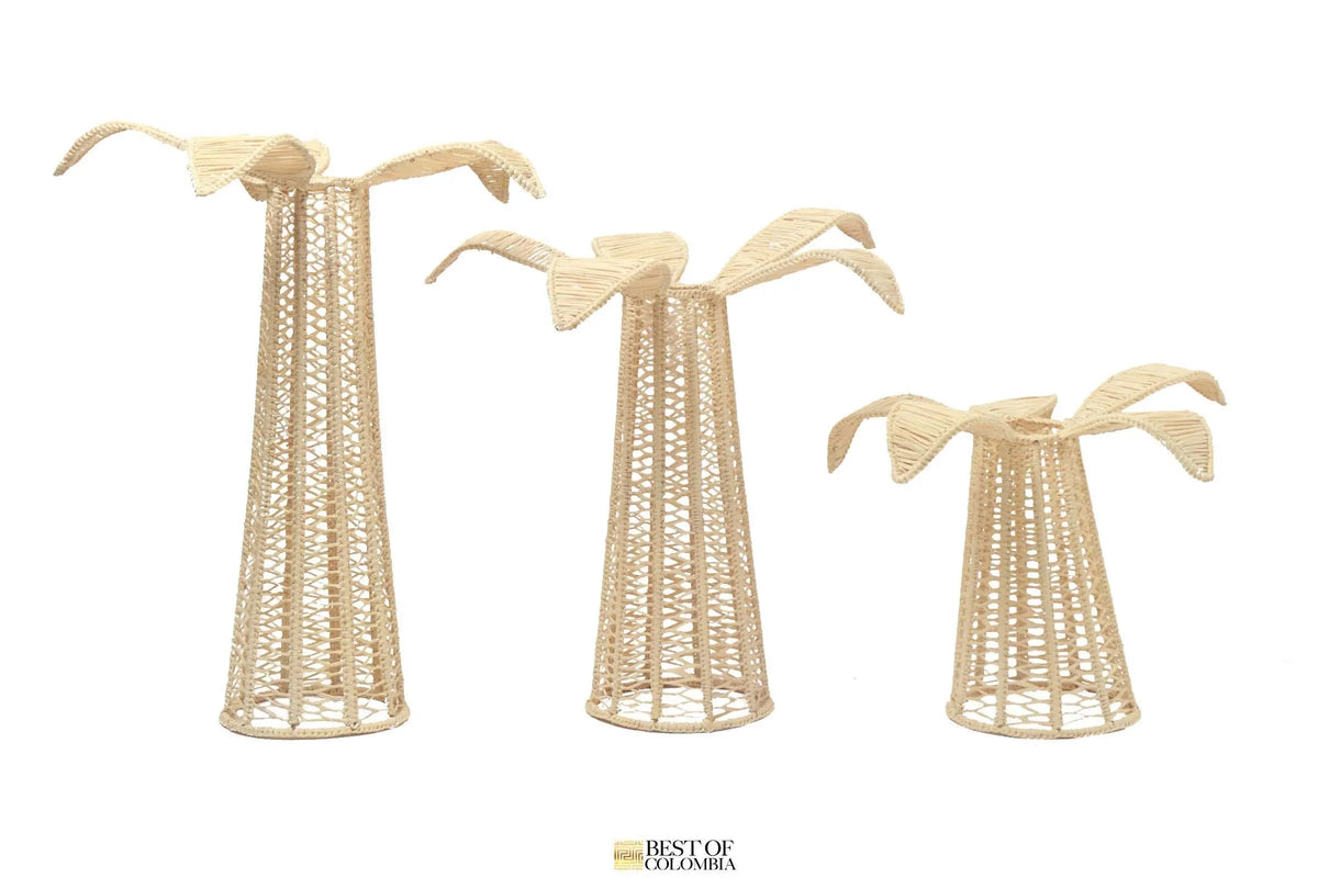 Iraca Palm Tree - Candle & Flower holders - Best of Colombia