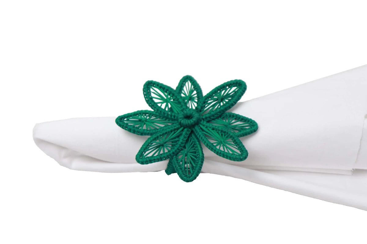 Orchid Iraca Napkin Rings - Holiday Edition - Best of Colombia