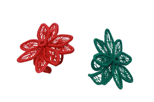 Orchid Iraca Napkin Rings - Holiday Edition - Best of Colombia