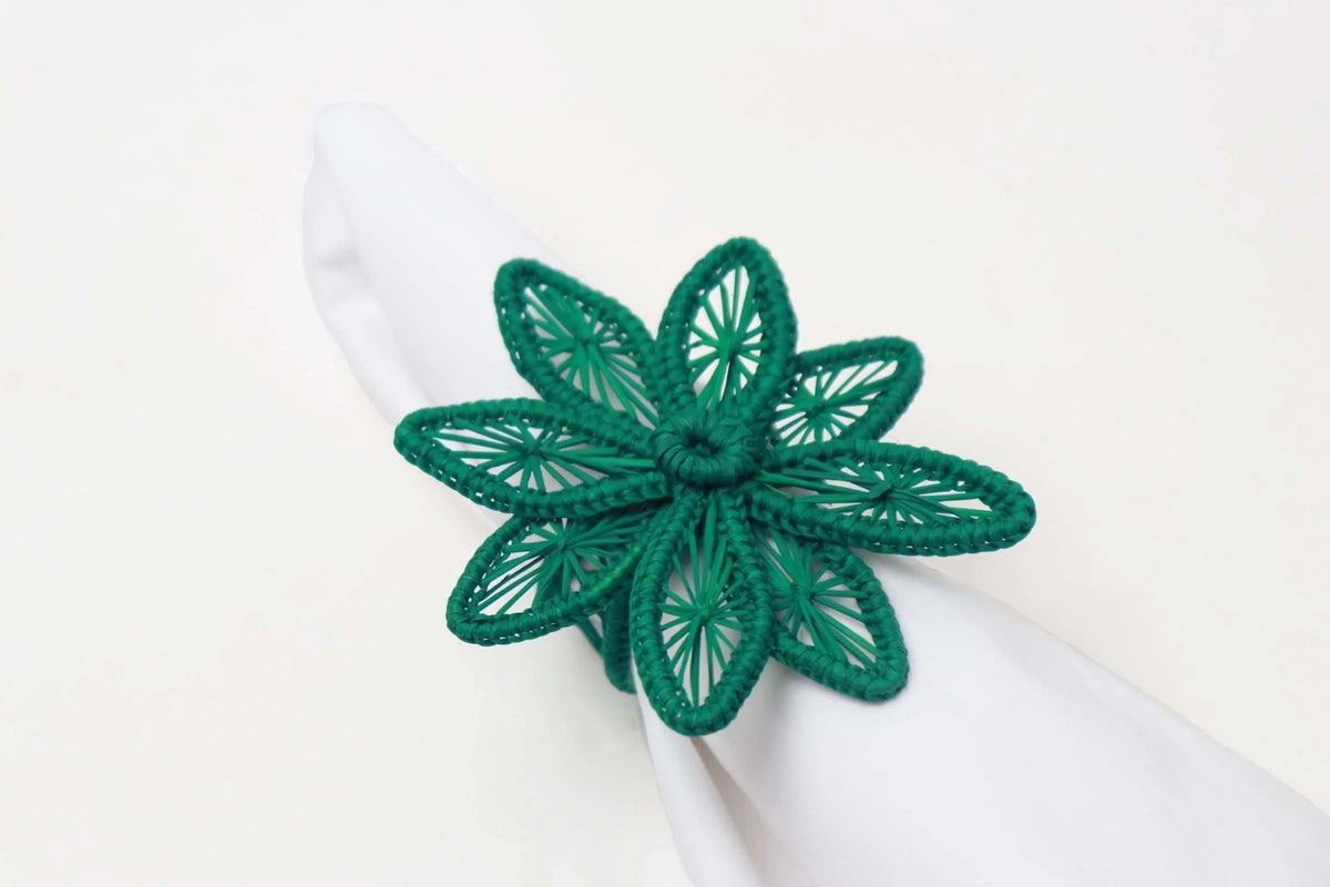 Orchid Iraca Napkin Rings - Holiday Edition - Best of Colombia