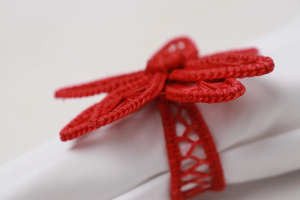 Orchid Iraca Napkin Rings - Holiday Edition - Best of Colombia