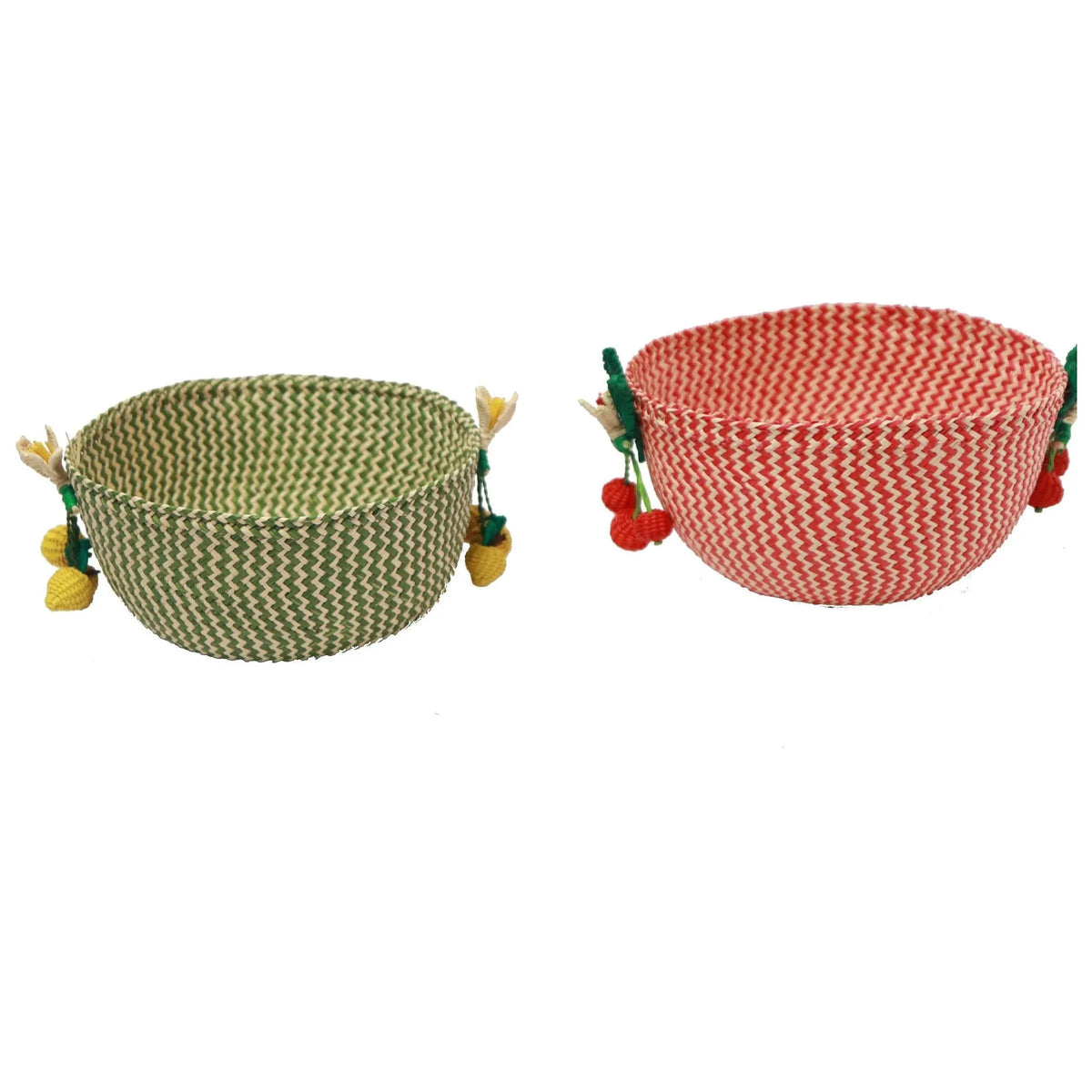 Fruits baskets/bowls Handmade from Iraca / Raffia - Best of Colombia