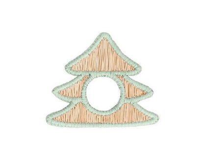 Christmas tree Iraca Napkin Ring [ Set of 4 ] - Best of Colombia