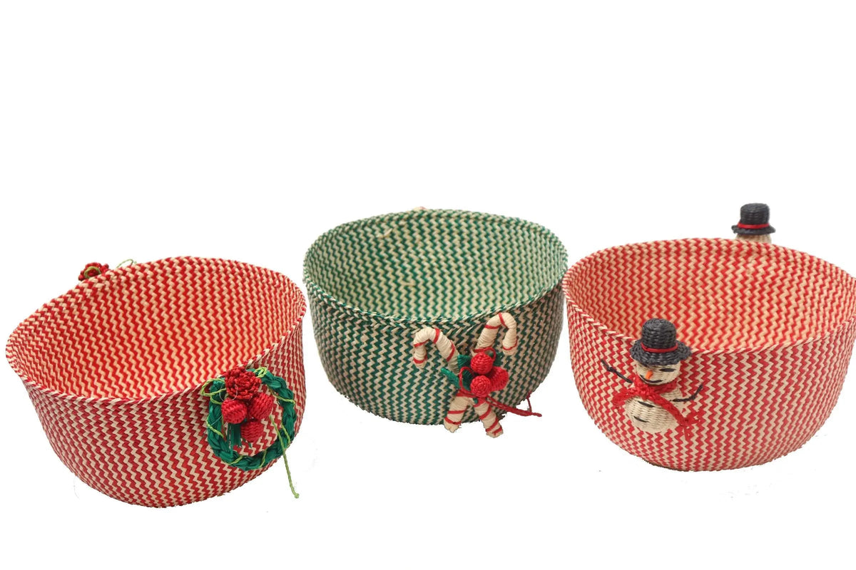 Woven baskets/bowls - Holiday Edition Raffia - Best of Colombia