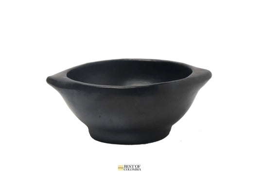 Black Clay Bowl Plate - handmade Pottery - Best of Colombia