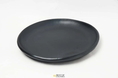 Black Clay Plate - handmade Pottery - Best of Colombia