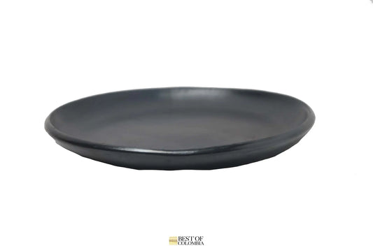 Black Clay Plate - handmade Pottery - Best of Colombia