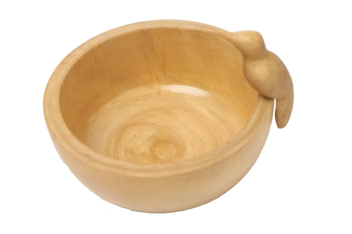 Hummingbird Wooden Bowl - Hand Carved - Best of Colombia