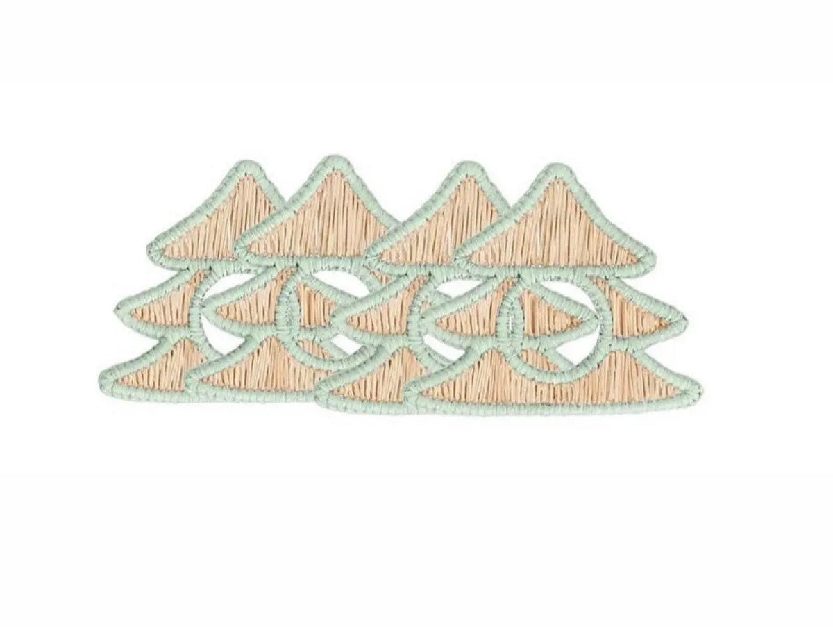 Christmas tree Iraca Napkin Ring [ Set of 4 ] - Best of Colombia