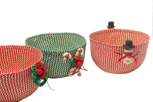 Woven baskets/bowls - Holiday Edition Raffia - Best of Colombia