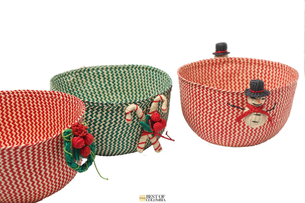 Woven baskets/bowls - Holiday Edition Raffia - Best of Colombia