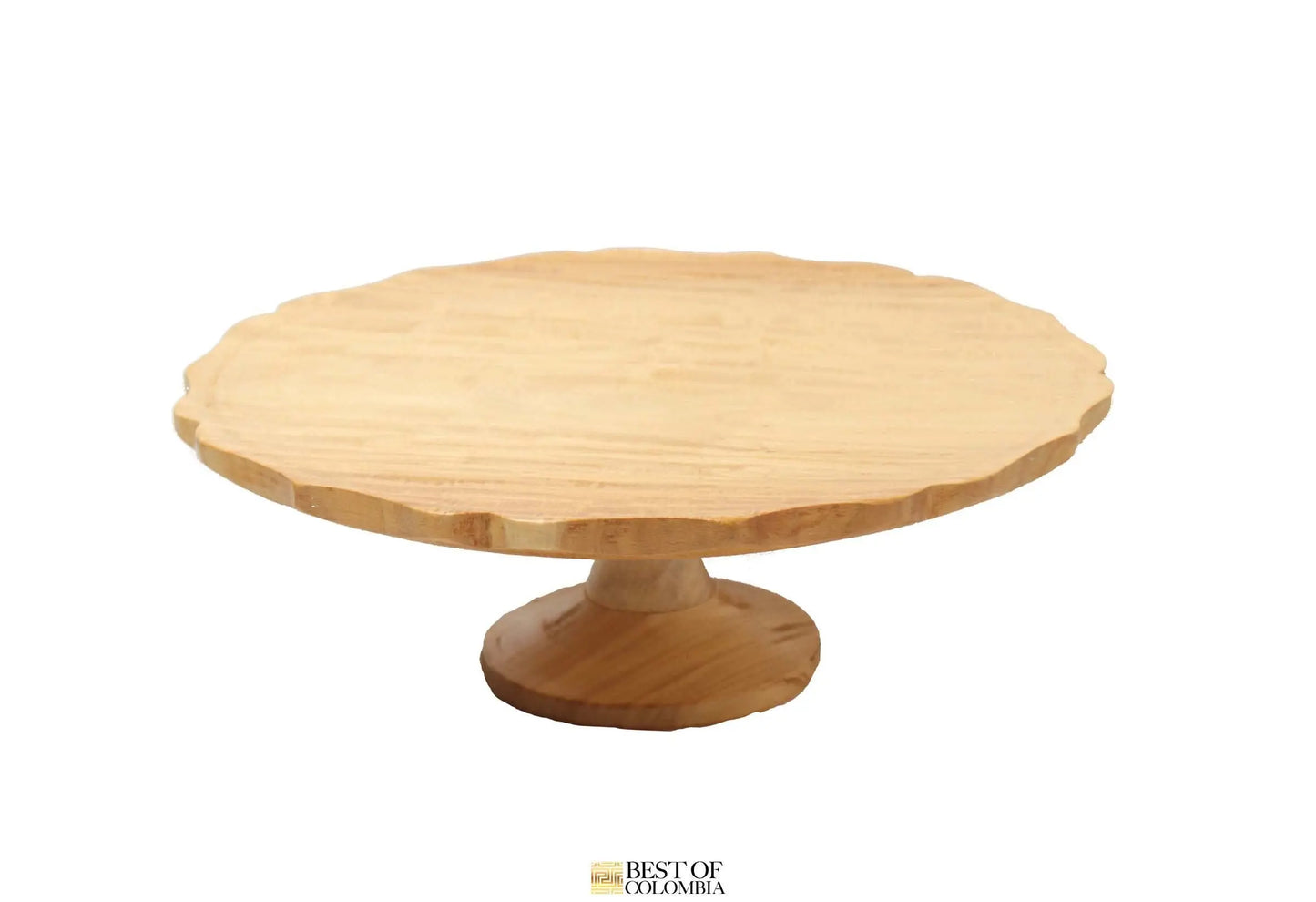 Handcarved Wooden Cake Stand - Best of Colombia