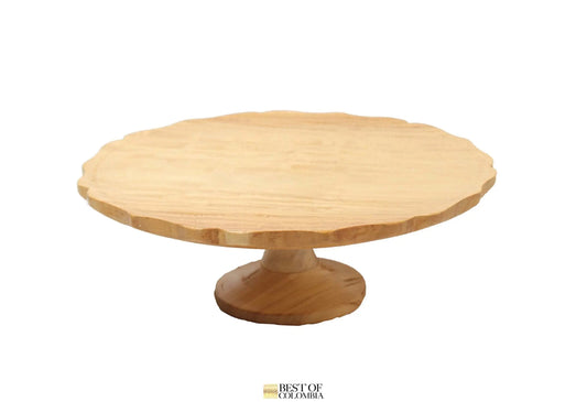 Handcarved Wooden Cake Stand - Best of Colombia