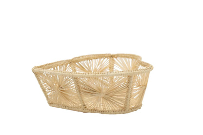 Small Heart Iraca/Straw Bread Basket - Best of Colombia