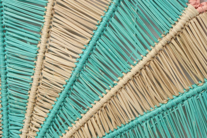 Baby Blue & Pink Iraca/Straw placemat 15” - Best of Colombia