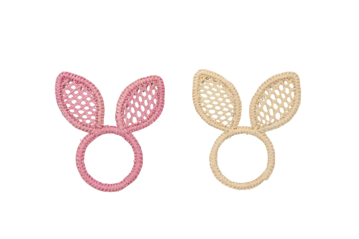 Bunny Iraca Palm Napkin Ring - Easter Edition - Best of Colombia
