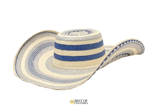 Blue cielo Sombrero Vueltiao Hat - Best of Colombia