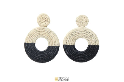 Black & white Werregue earrings Best of Colombia