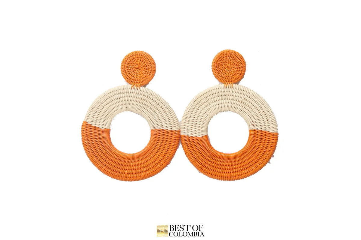 Mustard werregue earrings Best of Colombia