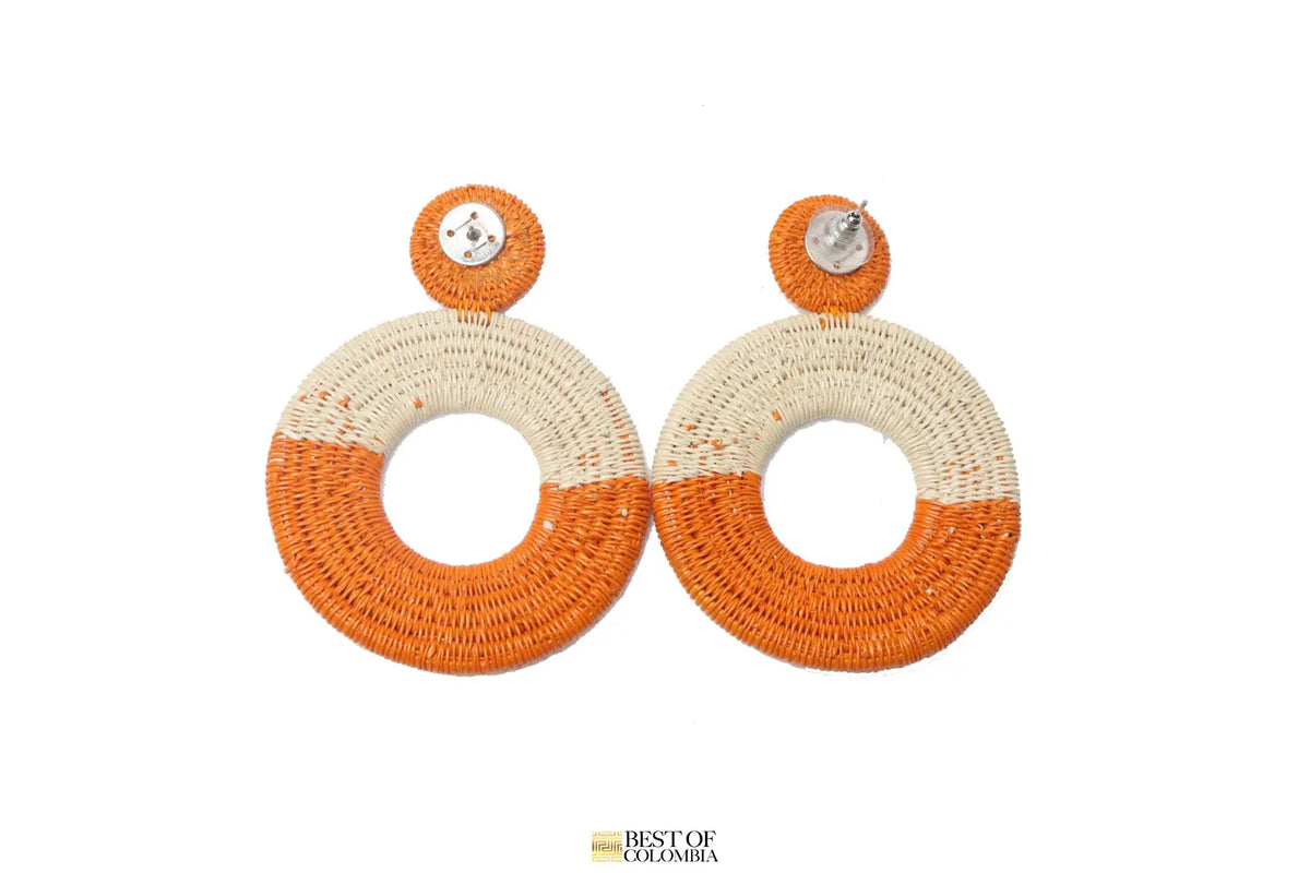 Mustard werregue earrings Best of Colombia